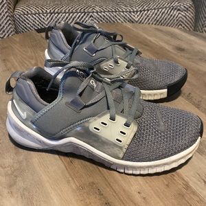 Grey Nike Metcon Free women’s size 8/ men’s size 6.5